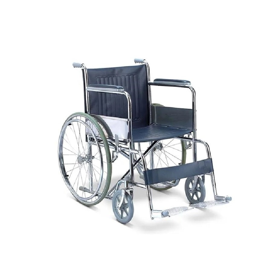 Wheelchair Foldable Chrome Plated (Standard)