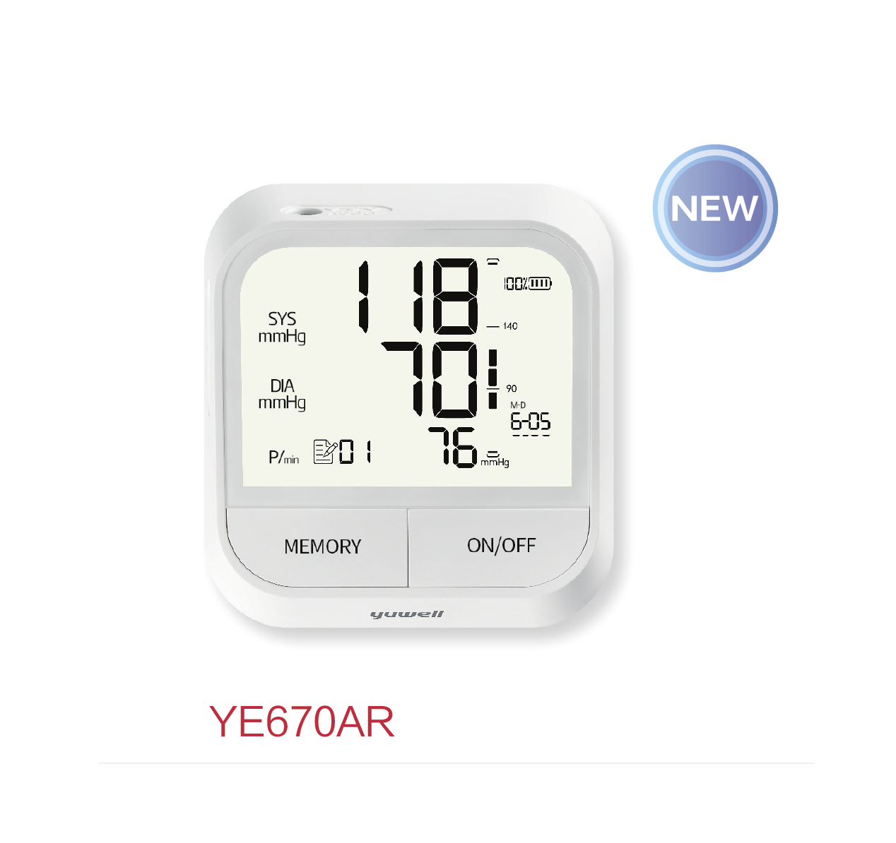 BP Monitor - Yuwell YE-670AR